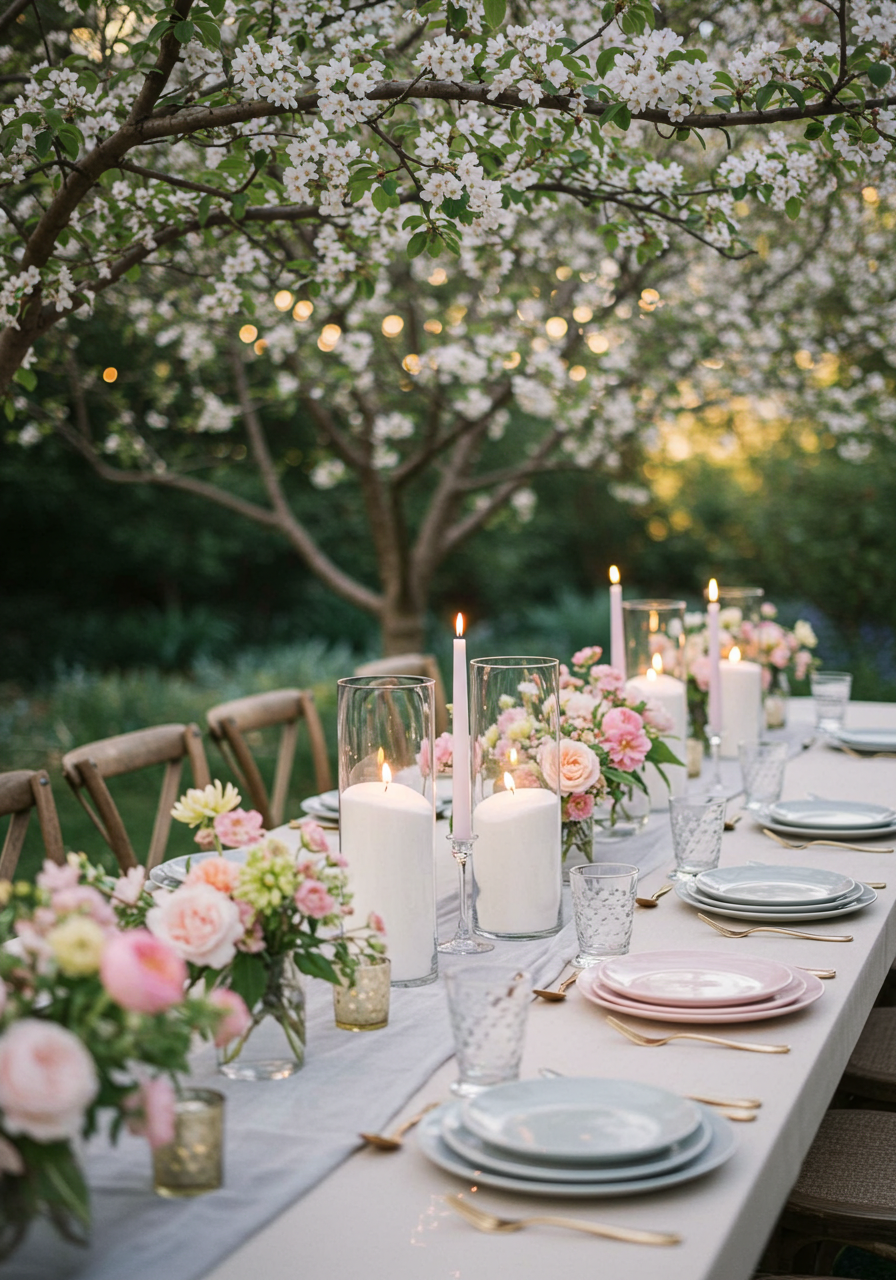 Behind the scenes of Lustre Hire candle setup